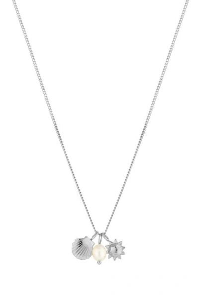 Atolea Ocean Necklace In Silver
