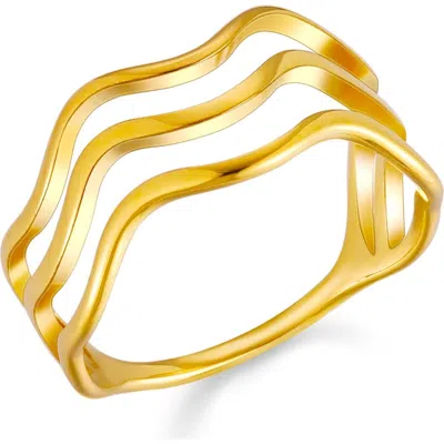 Atolea Ocean Ring In Gold