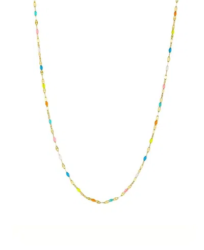 Atolea Rainbow Dainty Choker In Multi