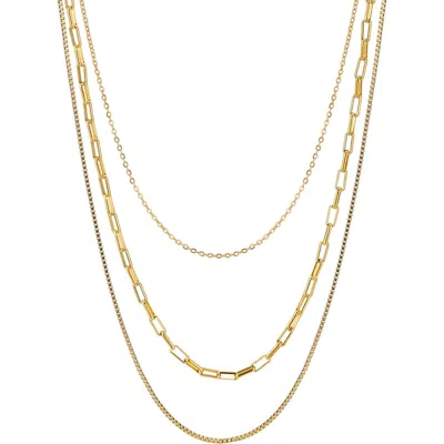 Atolea Saona Layered Necklace In Gold