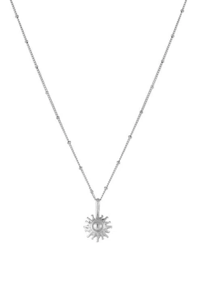 Atolea Sun Necklace In Metallic