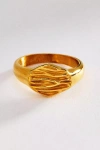 Atolea Tide Texture Ring In Brown