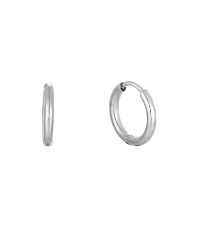 Atolea Tiny Huggie Hoops In Silver