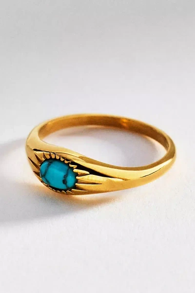 Atolea Turquoise Ring In Gold