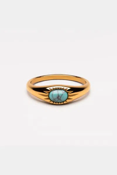 Atolea Turquoise Ring In Gold