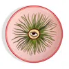 Atolye Sir Pink I Believe In Good Collection Dessert Plate Evil Eye In Pink