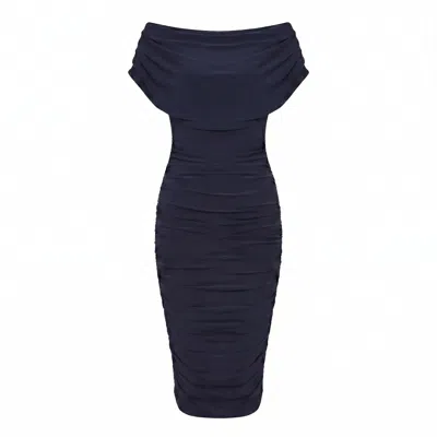 Atom Label Women's Blue Oxygen Dress In Navy