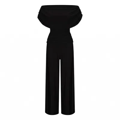 Atom Label Women's Carbon Jumpsuit In Black