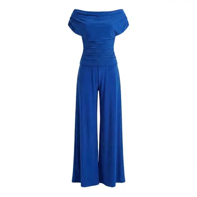 Atom Label Women's Carbon Jumpsuit In Cobalt Blue
