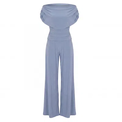 Atom Label Women's Carbon Jumpsuit In Powder Blue