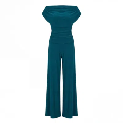 Atom Label Women's Green Carbon Jumpsuit In Petrol