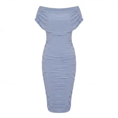 Atom Label Women's Oxygen Dress In Powder Blue