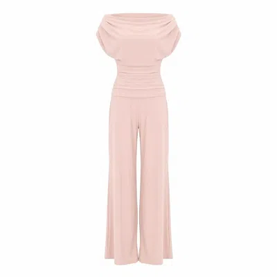 Atom Label Women's Pink Carbon Jumpsuit In Blush