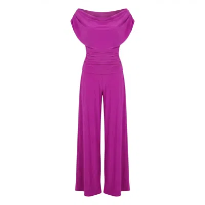 Atom Label Women's Pink Carbon Jumpsuit In Magenta