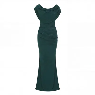 Atom Label Women's Platinum Gown In Forest Green