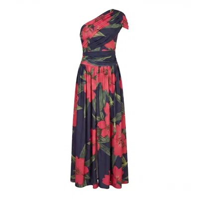 Atom Label Women's Rhenium Maxi In Fuchsia Lily Print In Multi