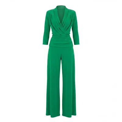 Atom Label Women's Uranium Jumpsuit In Emerald Green