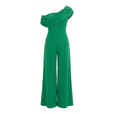 Atom Label Women's Venice Jumpsuit In Emerald Green