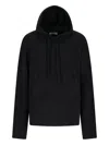 Atomo Factory Brushed-effect Hoodie In Black