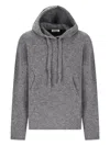 Atomo Factory Brushed-effect Hoodie In Gray