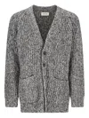 Atomo Factory Buttoned Cardigan In Gray