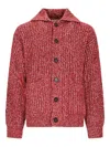 Atomo Factory Buttoned Cardigan In Red