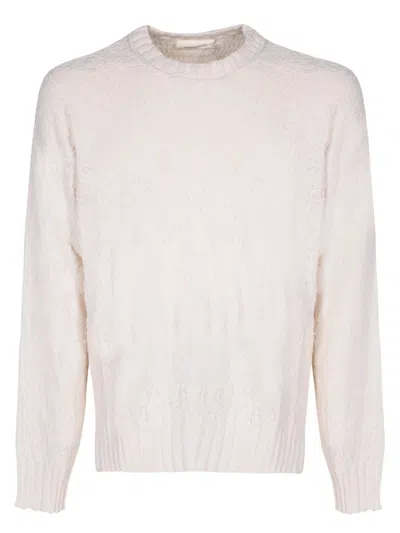 Atomo Factory Destroy Ivory Sweater In White