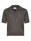 Atomo Factory Knitted Short-sleeve T-shirt In Brown