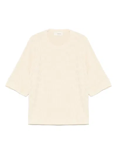 Atomo Factory Knitted T-shirt In Neutrals