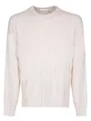 Atomo Factory White Ribbed Crew Neck Sweater