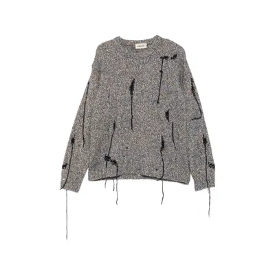 Atomo Factory Marl-knit Distressed Sweater In Multi