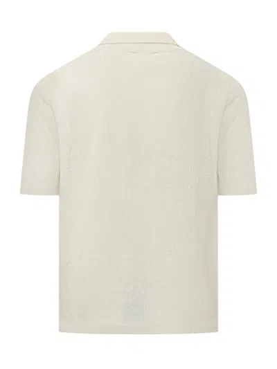 Atomo Factory Mini Sleeves Cut Button-up Shirt In Avorio