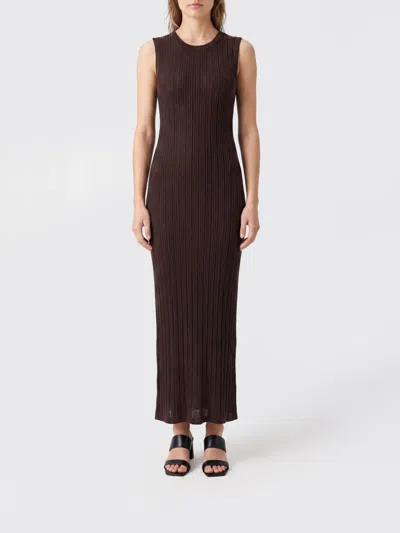 Atomo Factory Off-the-shoulder Ribbed-knit Midi Dress In Black