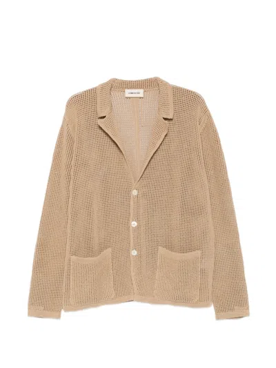 Atomo Factory Open-knit Patch-pocket Cardigan In Neutral