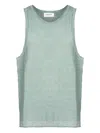 Atomo Factory Ribbed Sleeveless Tank Top In Green