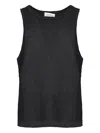 Atomo Factory Ribbed Sleeveless Top In Black