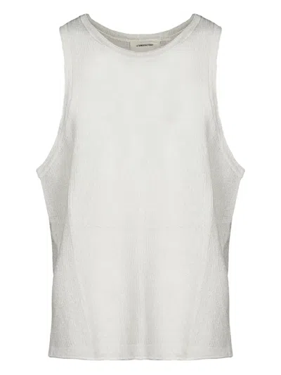Atomo Factory Textured Sleeveless Top In White