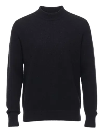 Atomofactory Black Brushed Crewneck Sweater