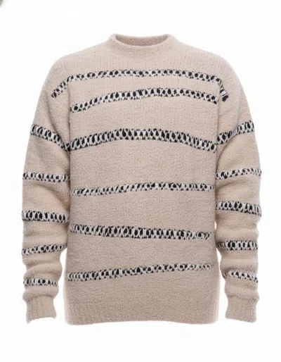 Atomofactory Bouclé Crewneck Sweater In Neutral