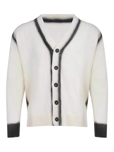 Atomofactory Cardigan Made From A Wool Blend In White