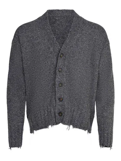 Atomofactory Cardigan Made From A Wool Blend In Gray