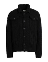 Atomofactory Man Cardigan Black Size M Acrylic, Wool, Alpaca Wool, Polyamide, Elastane