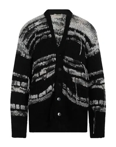 Atomofactory Man Cardigan Black Size S Virgin Wool, Synthetic Fibers, Wool, Recycled Polyester, Alpa