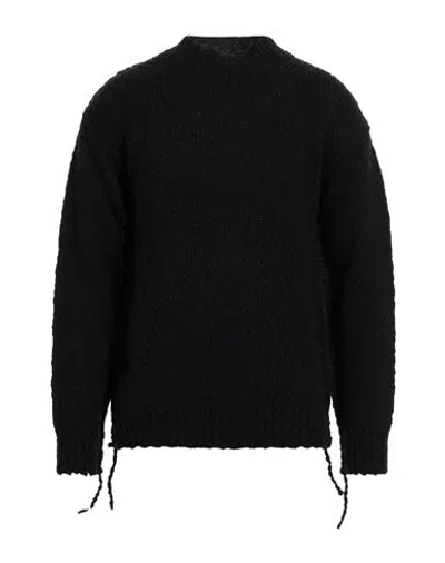 Atomofactory Man Sweater Black Size L Virgin Wool, Polyamide, Wool