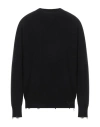 Atomofactory Man Sweater Black Size Xl Wool, Cashmere In Black
