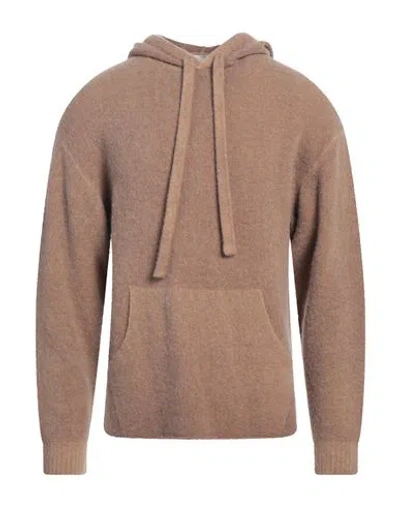 Atomofactory Man Sweater Camel Size L Alpaca Wool, Wool, Polyamide, Elastane In Beige