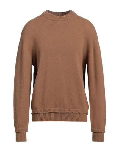 Atomofactory Man Sweater Camel Size S Wool, Cashmere