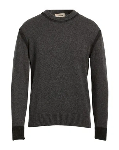 Atomofactory Man Sweater Charcoal Size S Wool, Polyamide In Gray