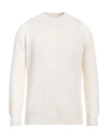 Atomofactory Man Sweater Cream Size Xl Wool, Cashmere In White