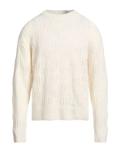 Atomofactory Man Sweater Ivory Size L Polyamide, Alpaca Wool, Wool In White